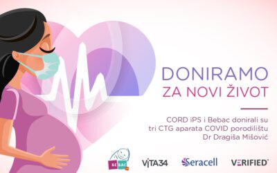 DONIRAMO ZA ŽIVOT: CORD iPS i BEBAC donirali CTG aparate COVID porodilištu Dr Dragiša Mišović